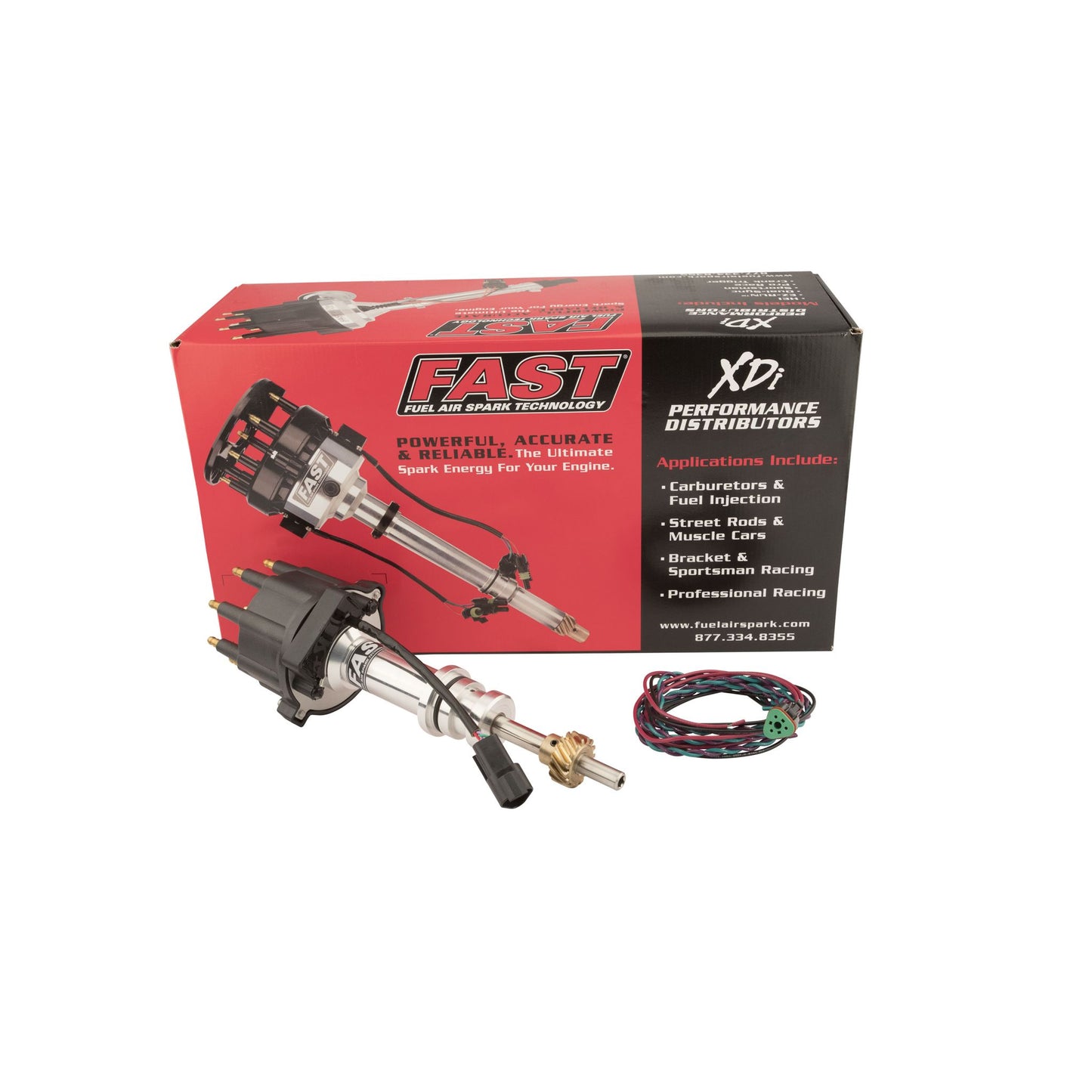 FAST XDi Race EFI Distributor for Ford Small Block w/ Small Cap 1000-1611EFI