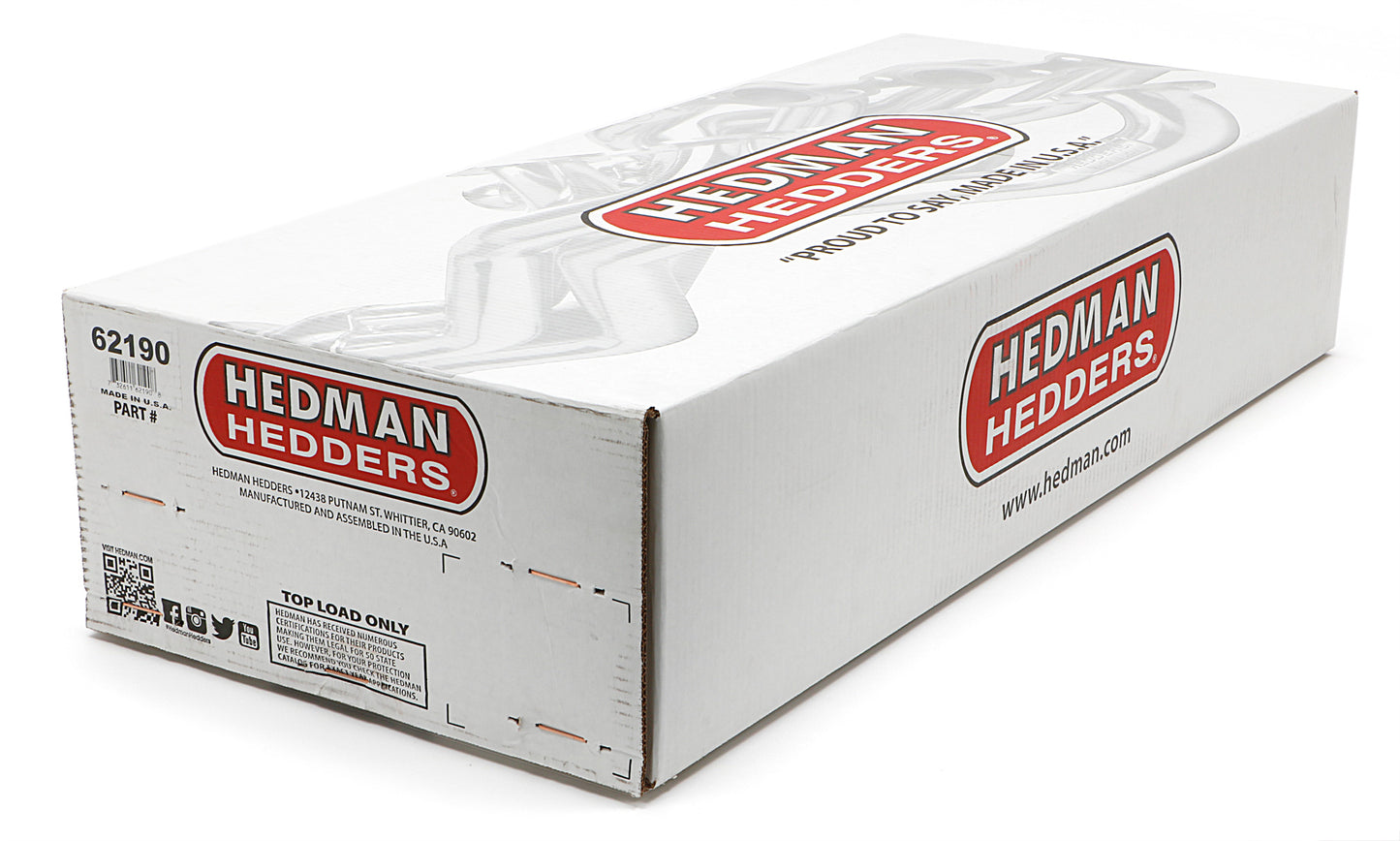 Hedman Hedders STAINLESS STEEL HEADERS; 1-3/4 IN. TUBE DIA.; 3 IN. COLL.; FULL LENGTH DESIGN- UNCOATED 62190