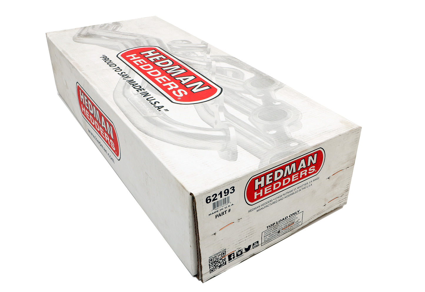 Hedman Hedders STAINLESS STEEL- EARLY MODEL BB CHEVY CAMARO CHEVELLE NOVA- FULL LENGTH- BLACK MAXX 62193