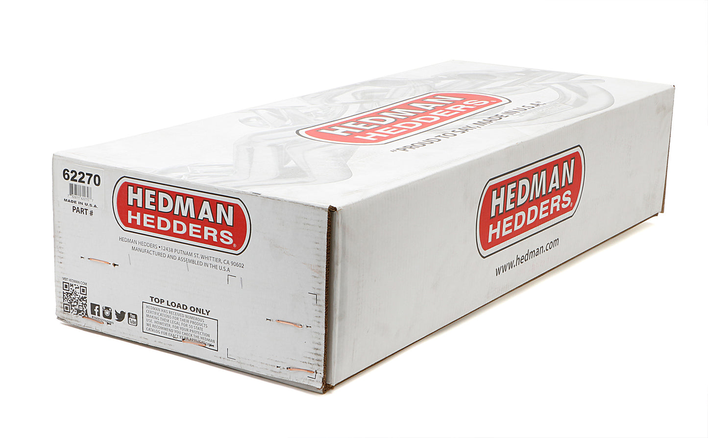 Hedman Hedders STAINLESS STEEL HEADERS; 1-5/8 IN. TUBE DIA.; 3 IN. COLL.; FULL LENGTH DESIGN- UNCOATED 62270