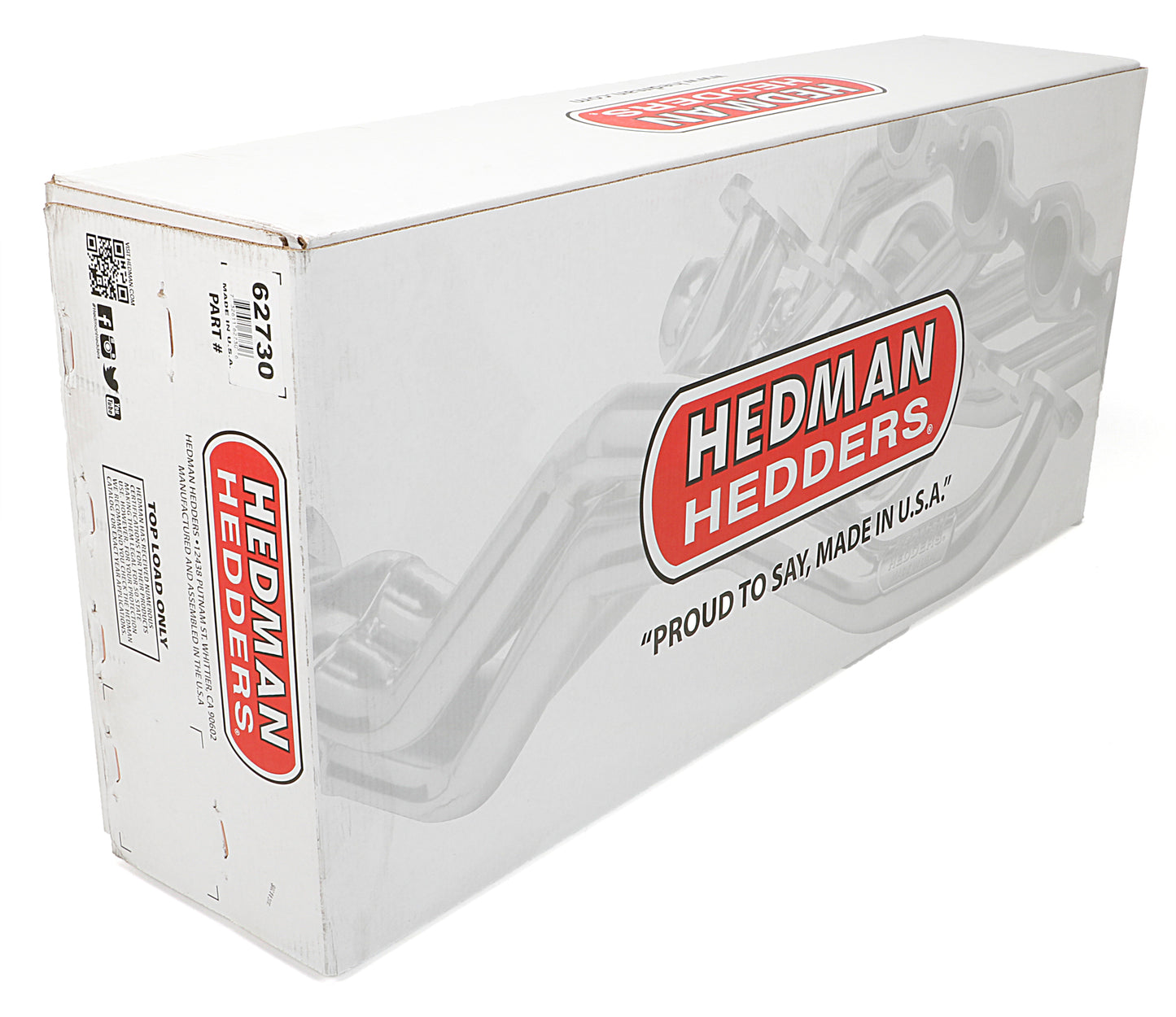 Hedman Hedders LONG TUBE HEADERS; 99-07 4.8-6.0L 2WD CHEVY TRUCK & SUVS; UNCOATED 304 STAINLESS STEEL HEADERS 62730