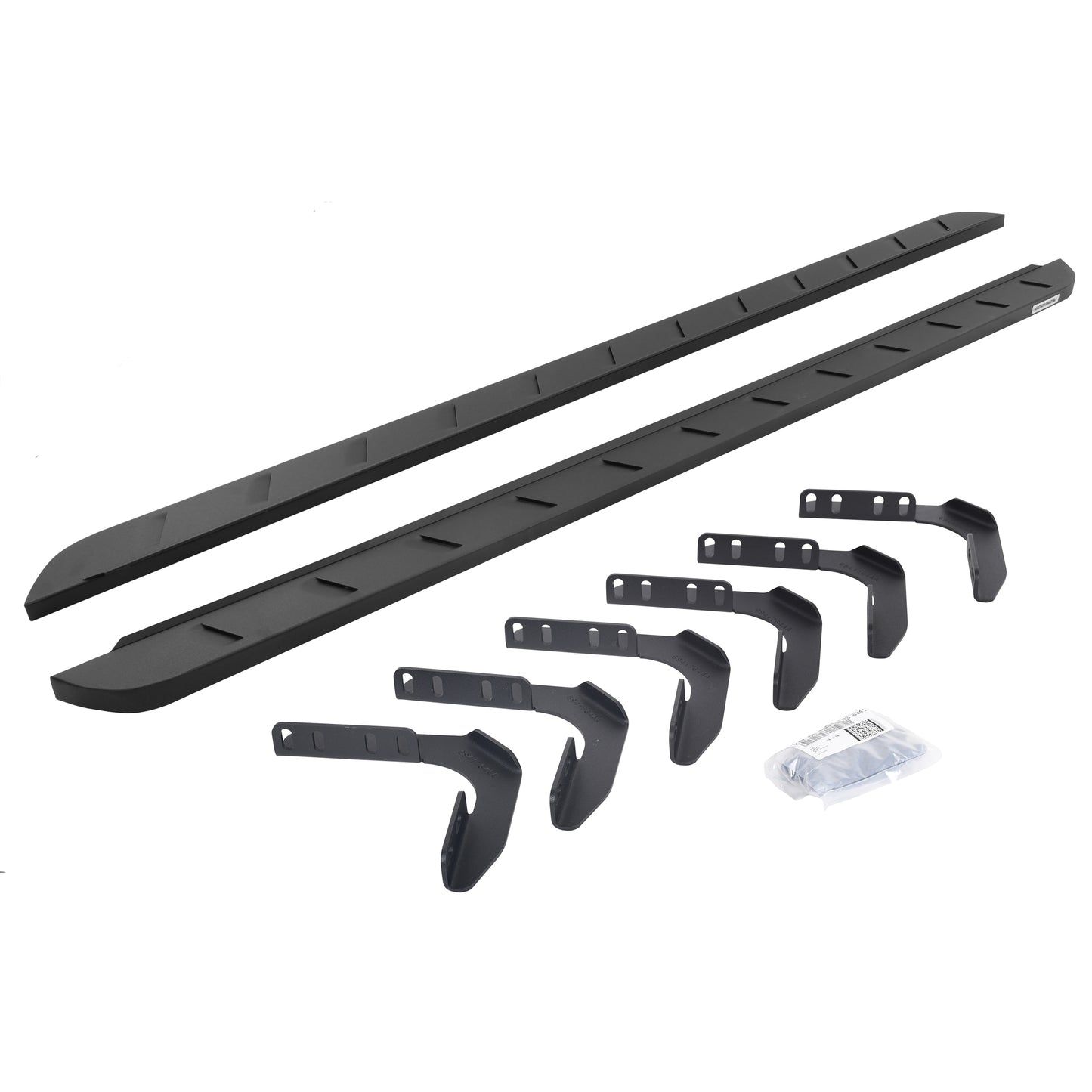 Go Rhino 63417680ST RB10 Slim Line Running Boards With Mounting Brackets Protective Bedliner Coating