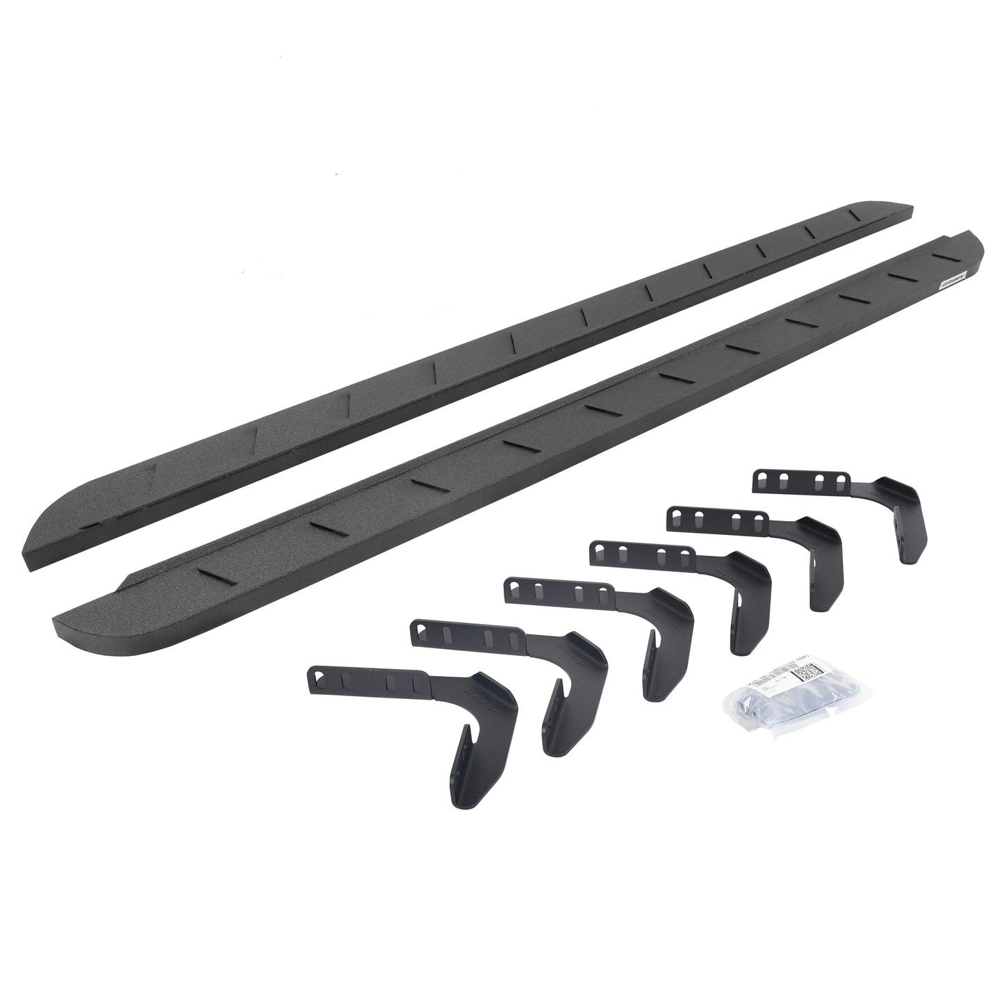 Go Rhino 63418087ST RB10 Slim Line Running Boards With Mounting Brackets Protective Bedliner Coating