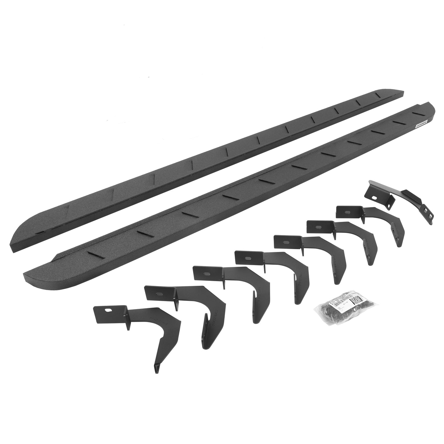 Go Rhino 63423580ST RB10 Slim Line Running Boards With Mounting Brackets Protective Bedliner Coating