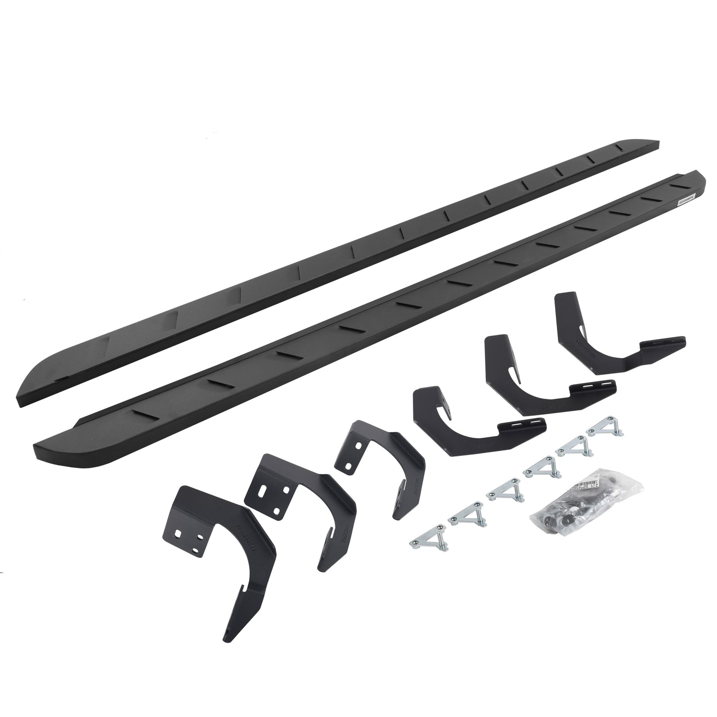 Go Rhino 63430687SPC RB10 Slim Line Running Boards With Mounting Brackets Textured Black