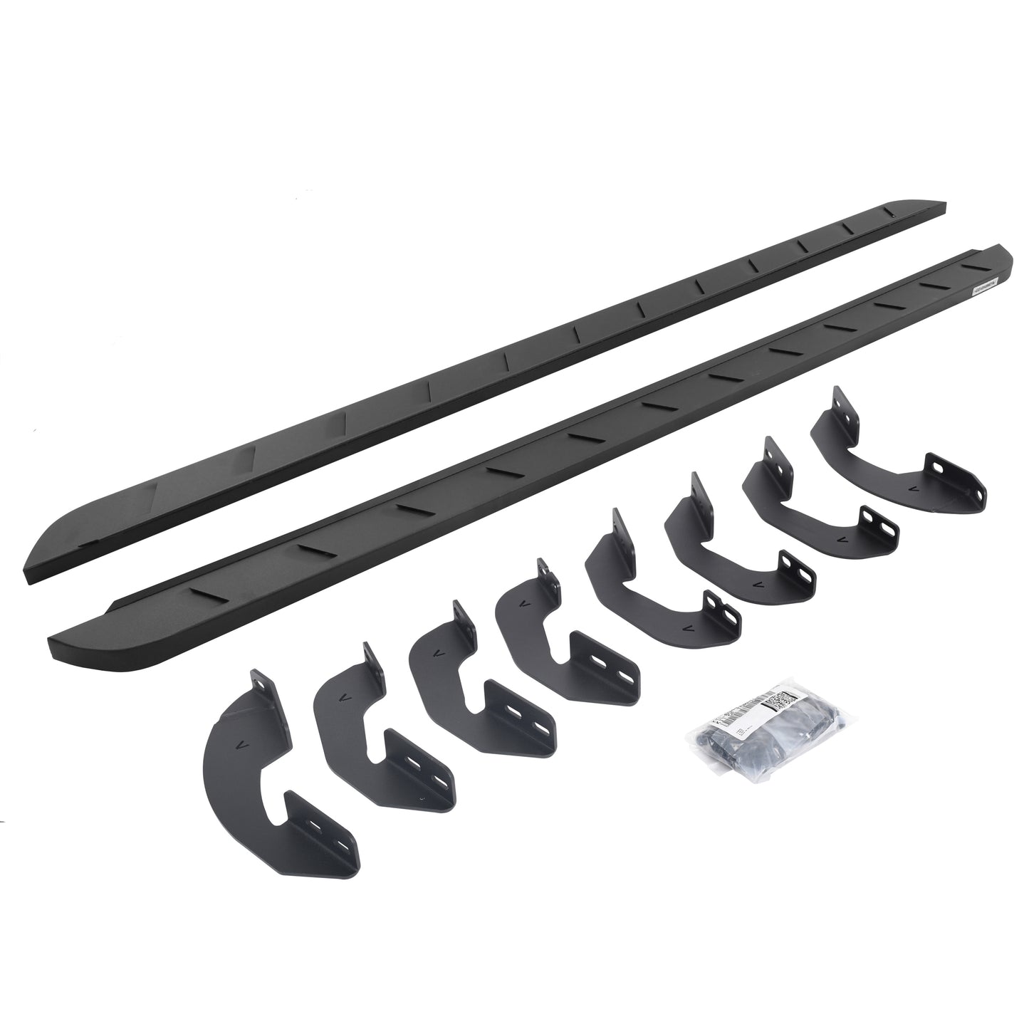 Go Rhino 63443580SPC RB10 Slim Line Running Boards With Mounting Brackets Textured Black