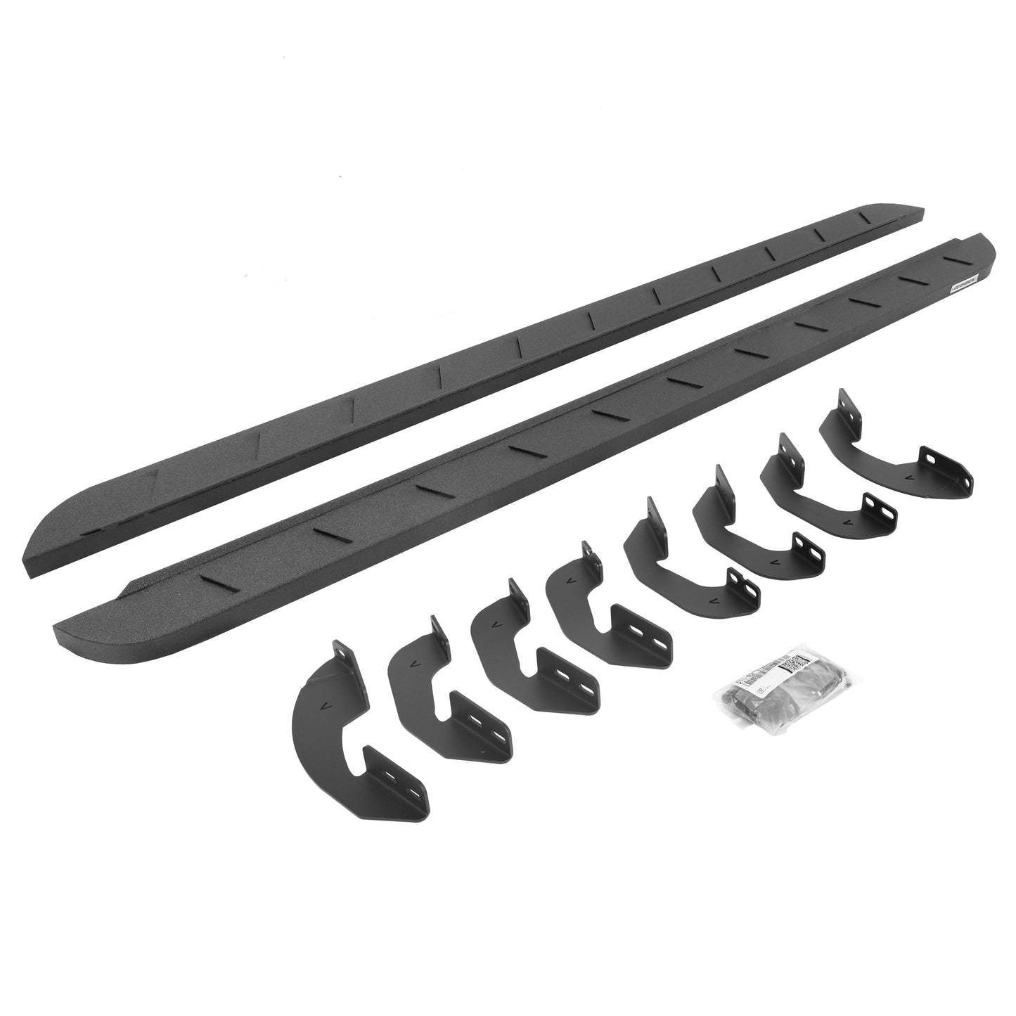 Go Rhino 63441580ST RB10 Slim Line Running Boards With Mounting Brackets Protective Bedliner Coating