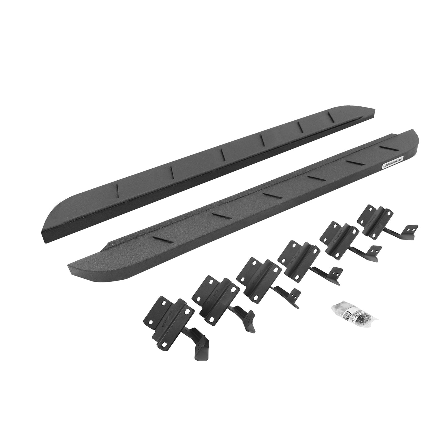 Go Rhino 634417348ST RB10 Slim Line Running Boards With Mounting Brackets Protective Bedliner Coating