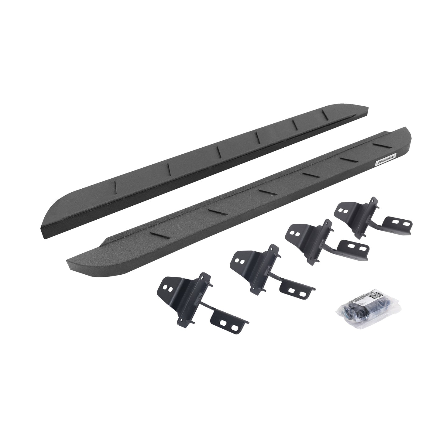 Go Rhino 63492648ST RB10 Slim Line Running Boards With Mounting Brackets Protective Bedliner Coating