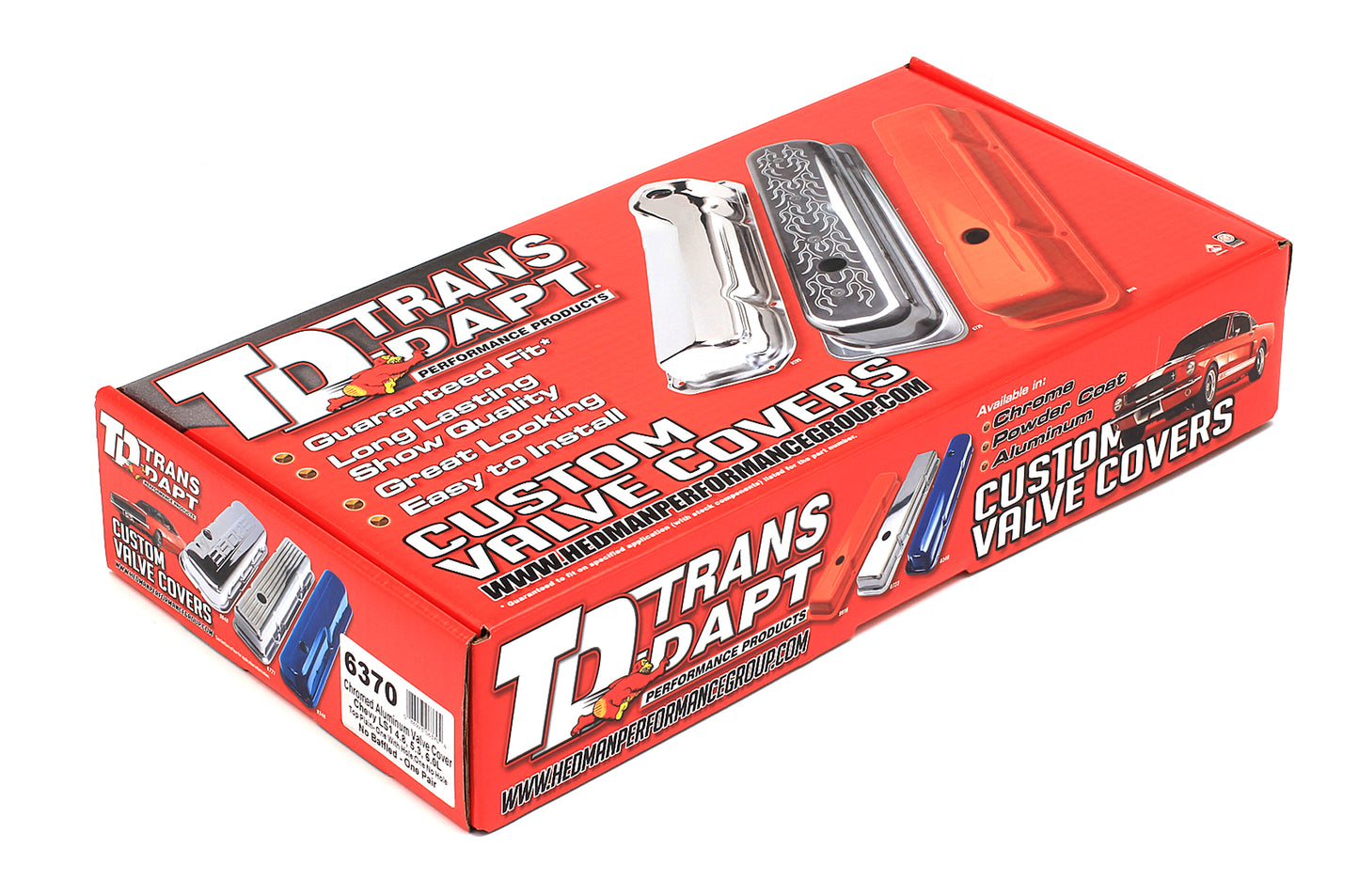 Trans-Dapt Performance Valve Cover Cast Aluminum Ls Chrome 6370