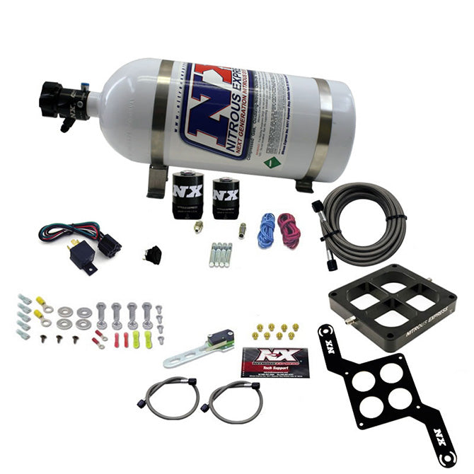 Nitrous Express DOMINATOR SINGLE ENTRY BILLET CROSSBAR RNC (250-750HP) W/ 10LB BOTTLE NX-63870-10