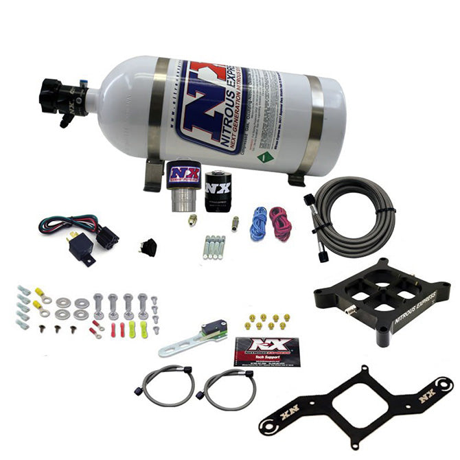 Nitrous Express SINGLE ENTRY CROSSBAR RNC .178 250-650HP (4150 FLANGE) W/10LB BOTTLE NX-63940-10