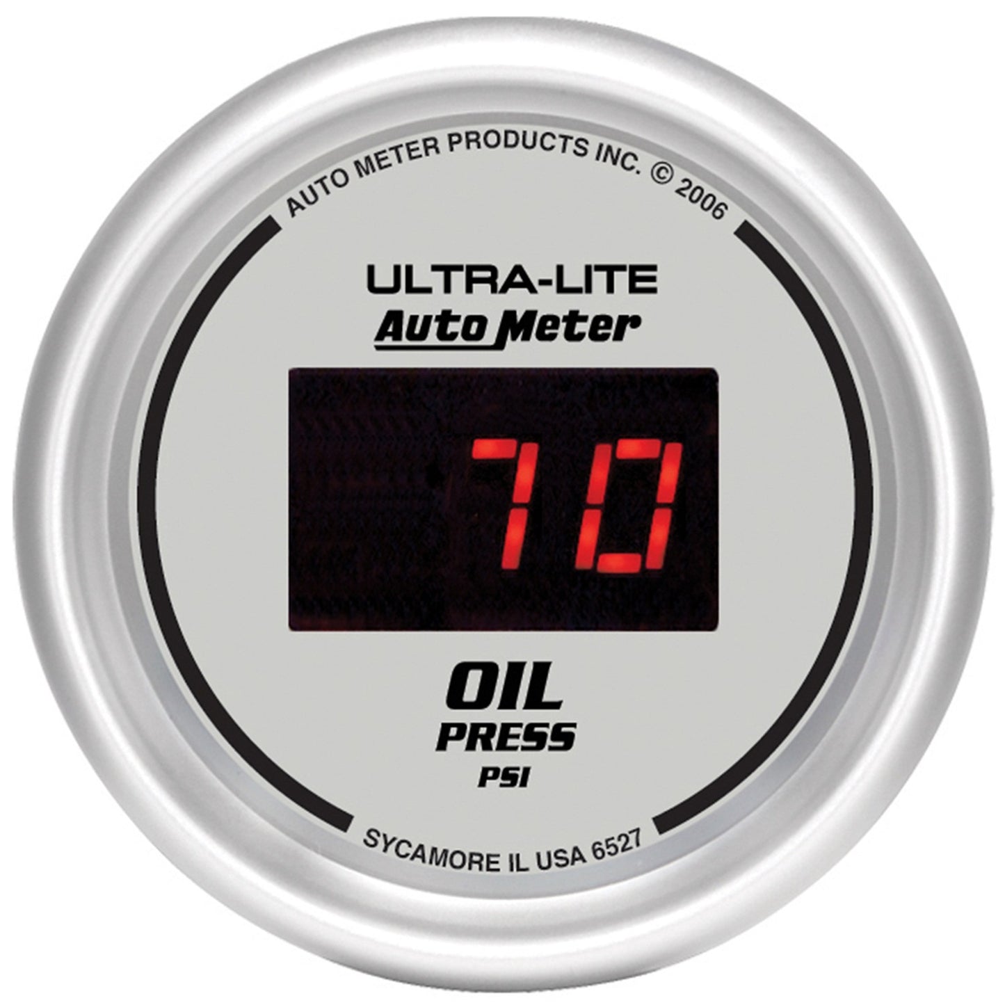 AutoMeter 2-1/16 in. OIL PRESSURE 5-100 PSI ULTRA-LITE DIGITAL 6527
