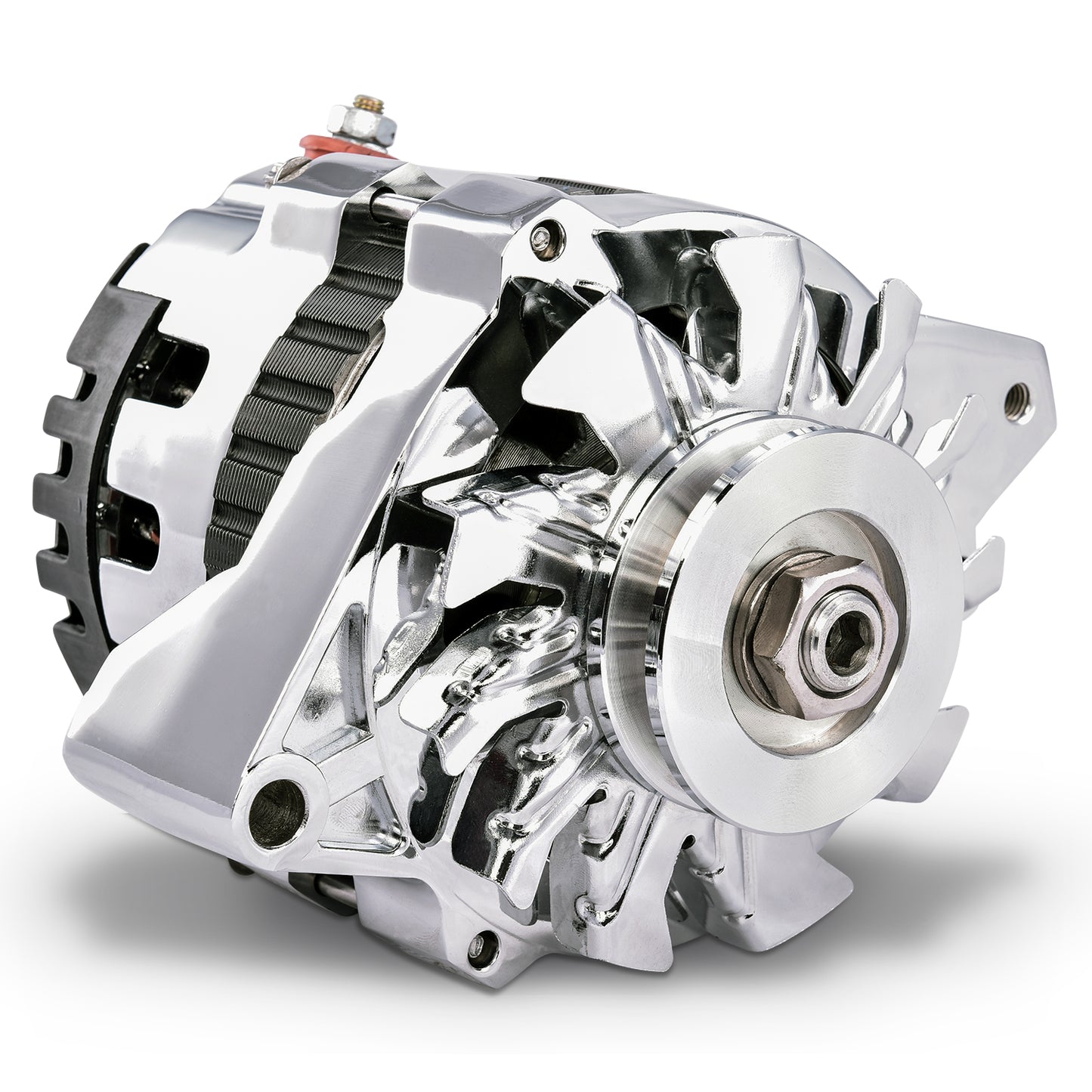 Proform CS130 Alternator; 160 AMP; GM CS130; 1-Wire; Machined Pulley; Chrome; 100% New 66430.16C