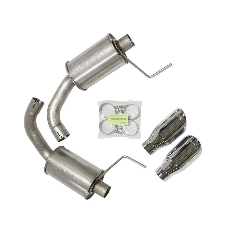 ROUSH 2015-2017 Mustang 5.0L V8 Exhaust Kit - Round Tip (304SS) 421834