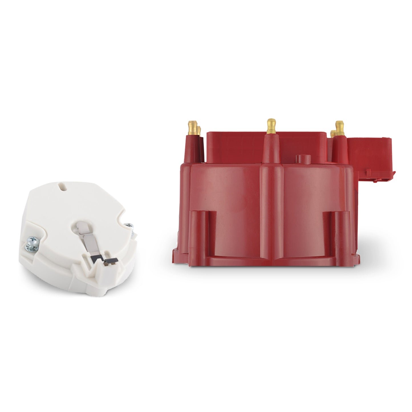 Proform Engine Distributor Cap and Rotor Kit; Fits GM HEI Dist w/Internal Coil; Red 66916RC
