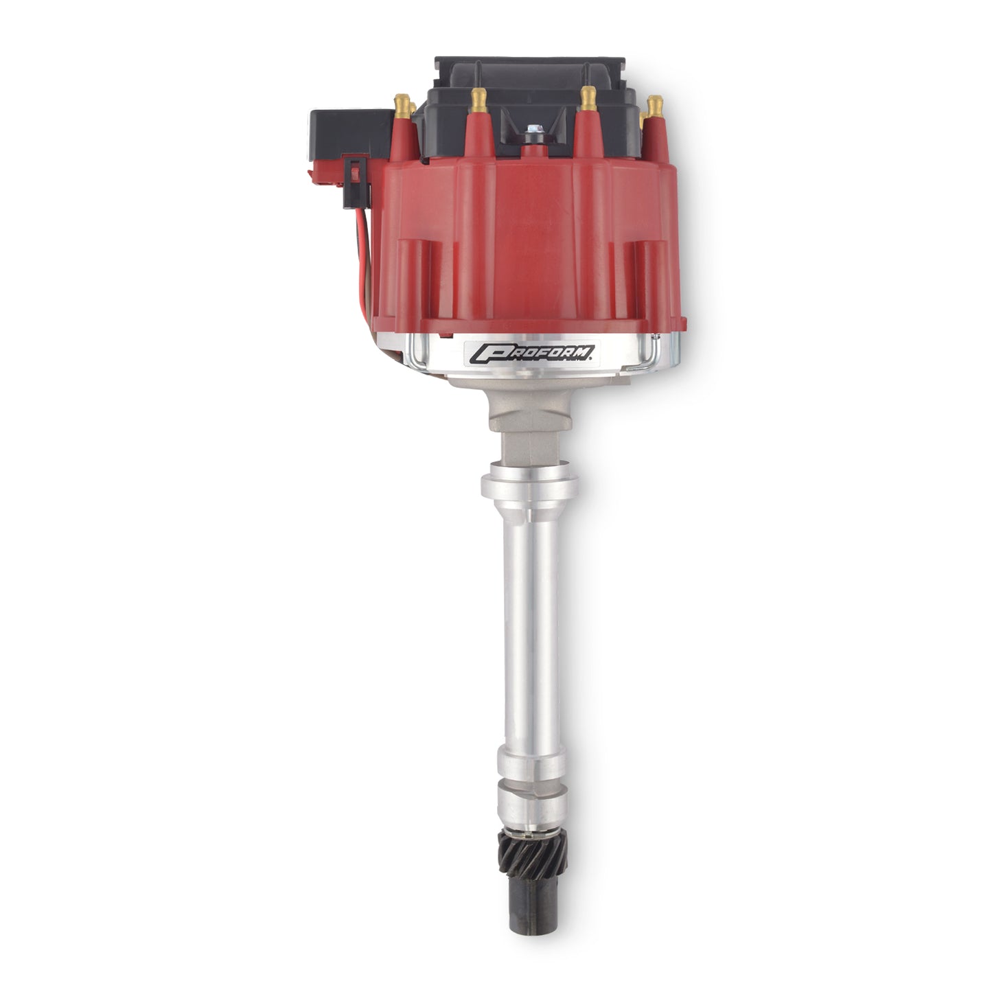 Proform HEI Distributor; Racing Type w/o Vac-Adv; Red Cap; Polished; Chevy V8 Engines 66941RM