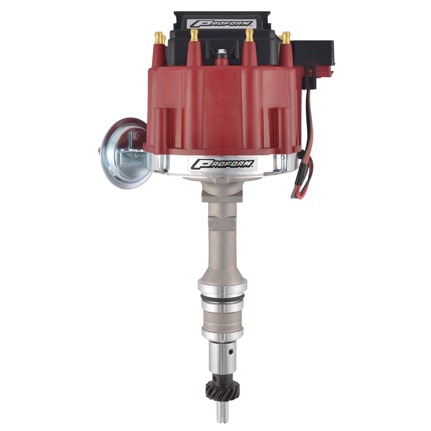 Proform HEI Distributor; Built-In Coil; Red Cap; For Ford 351M, 351C-460 Engine 66980R