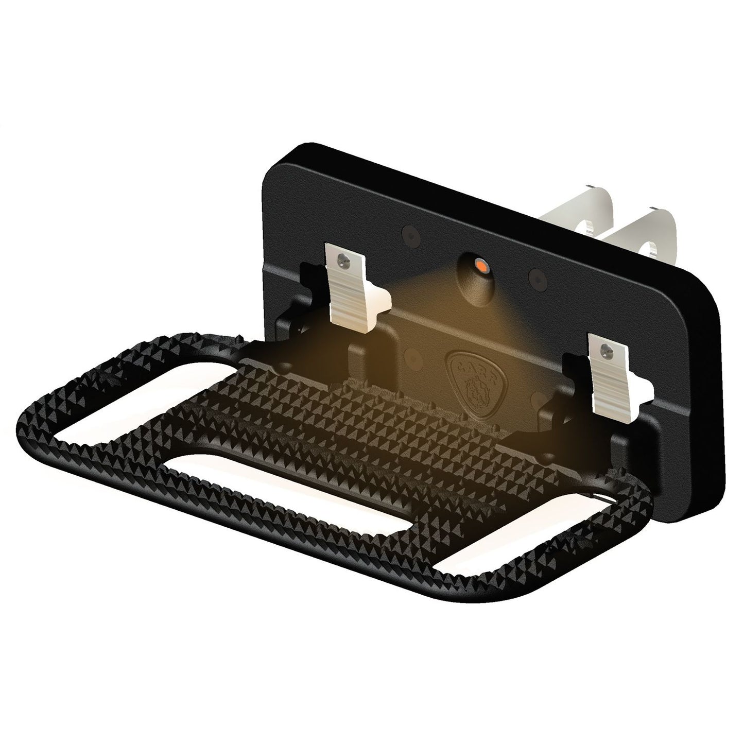 CARR - 193011 - HD Mega Step; Hitch Mount; LED Step Surf; XP3 Black; Single