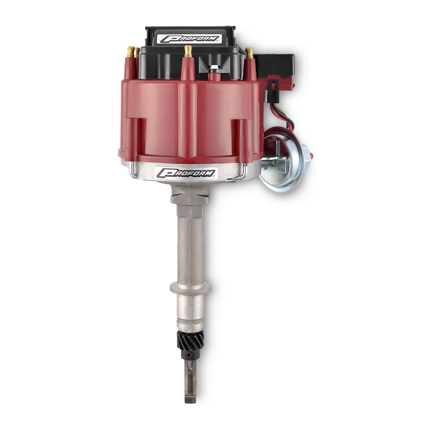 Proform HEI Distributor; Street/Strip; Built-In Coil; Red Cap; For Chevy Inline 6 Engine 67081
