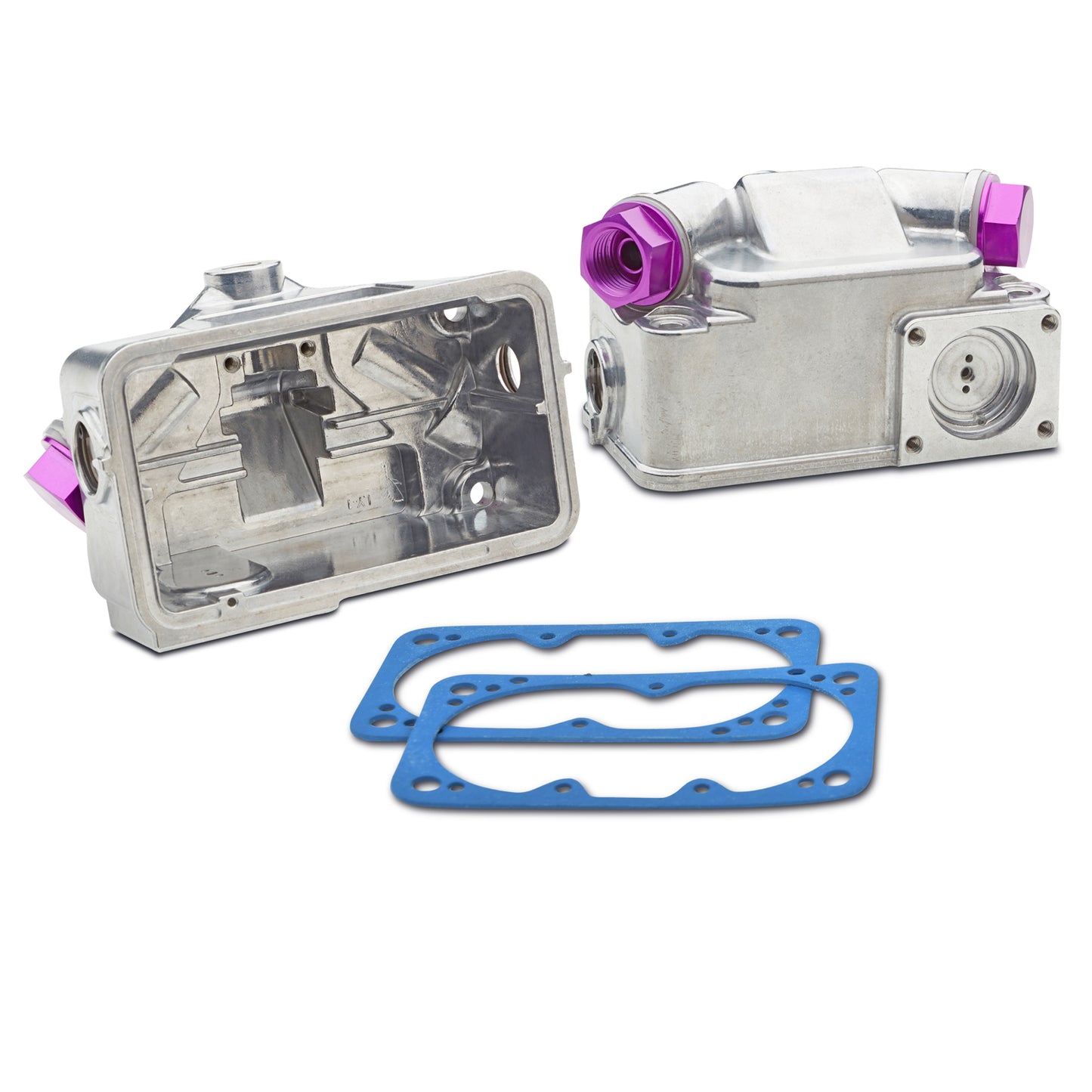 Proform Carburetor Aluminum Fuel Float Bowl Kit; Center Hung Float Model w/Sight Glass 67162