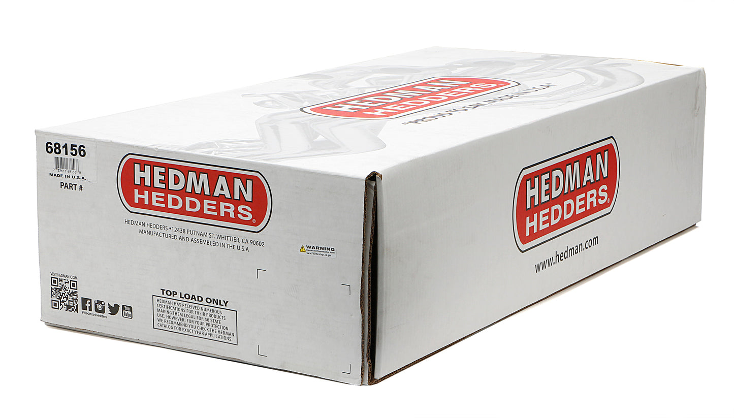 Hedman Hedders HEDMAN HEADERS 1968-72 CHEVELLE/EL CAMINO (AND RELATED A-BODIES) LS SWAP HEADERS; AUTO TRANSMISSION; 1-3/4 IN. LONG TUBE; 3 IN. BALL/SOCKET COLLECTOR- HTC SILVER CERAMIC COATED 68156