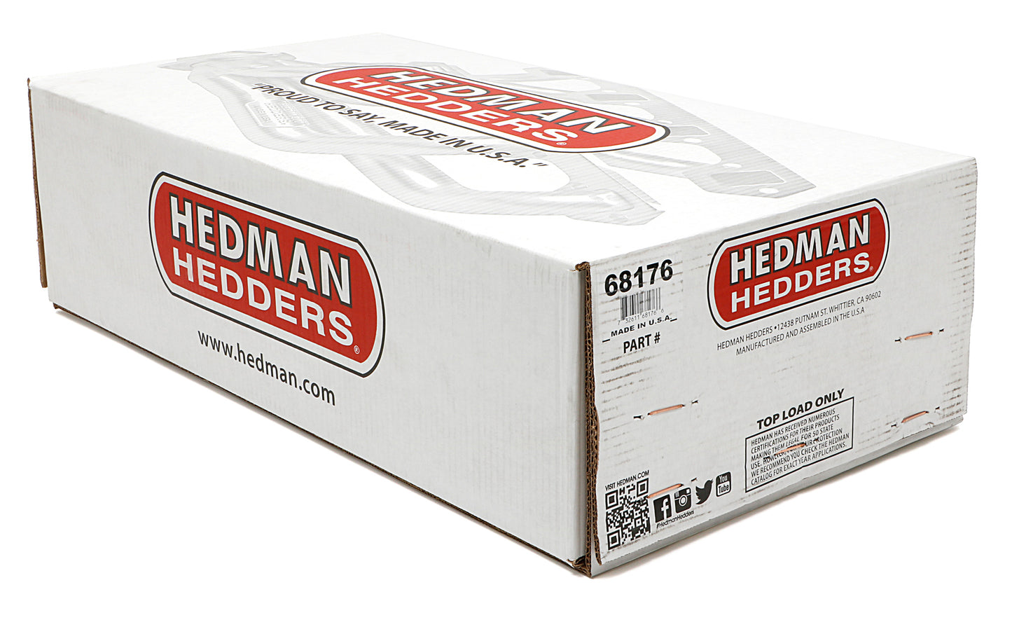 Hedman Hedders HTC COATED HEADERS; 1-5/8 IN. TUBE DIA.; 3 IN. COLL.; FULL LENGTH DESIGN 68176