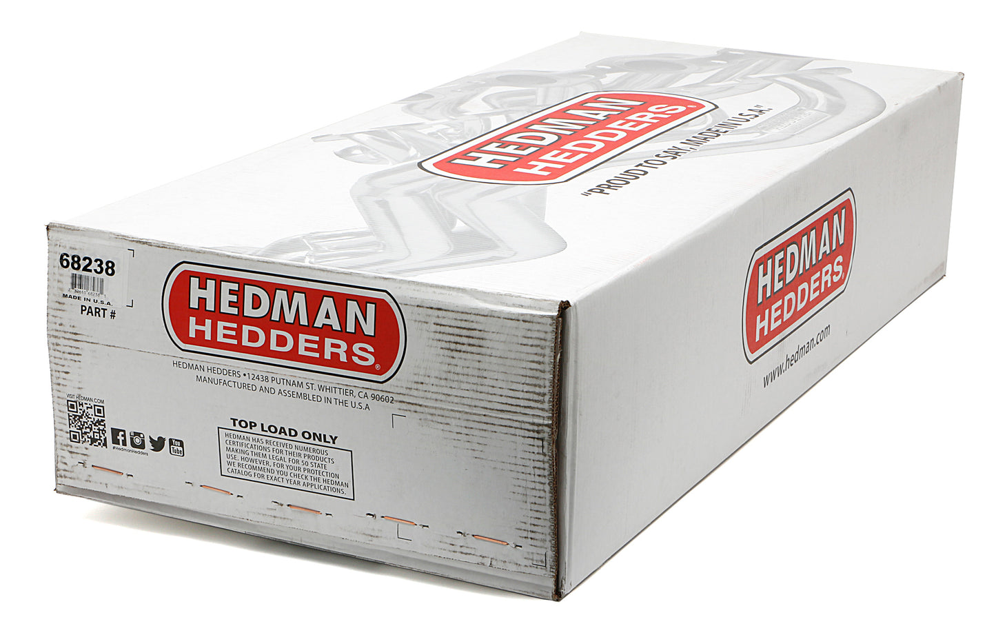 Hedman Hedders ELITE HEADERS; 1-5/8 IN. TUBE DIA.; 3 IN. COLL.; FULL LENGTH DESIGN 68238