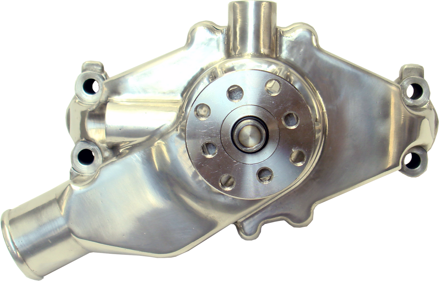 Proform Engine Water Pump; Mechanical Short Style; High Flow Model; Polished; SB Chevy 68244