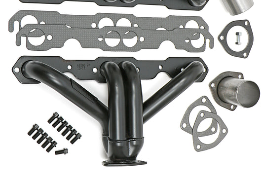 Hedman Hedders BLOCK HUGGER HEADERS; CHEVY SB 283-400; 1-1/2 IN. TUBES; UNCOATED 68360