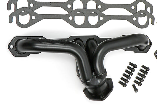 Hedman Hedders BLOCK HUGGER HEADERS (SUPER SHORTY); CHEVY SB 283-400; 1-1/2 IN. TUBES; UNCOATED 68390