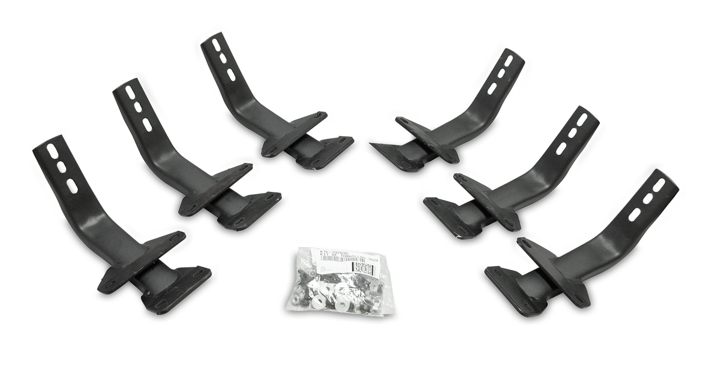 Go Rhino 6841555 OE Xtreme Side Steps Mounting Brackets Only Textured Black