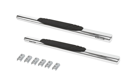 Go Rhino 684404552PS 4" OE Xtreme SideSteps With Mounting Bracket Kit Polished Stainless Steel