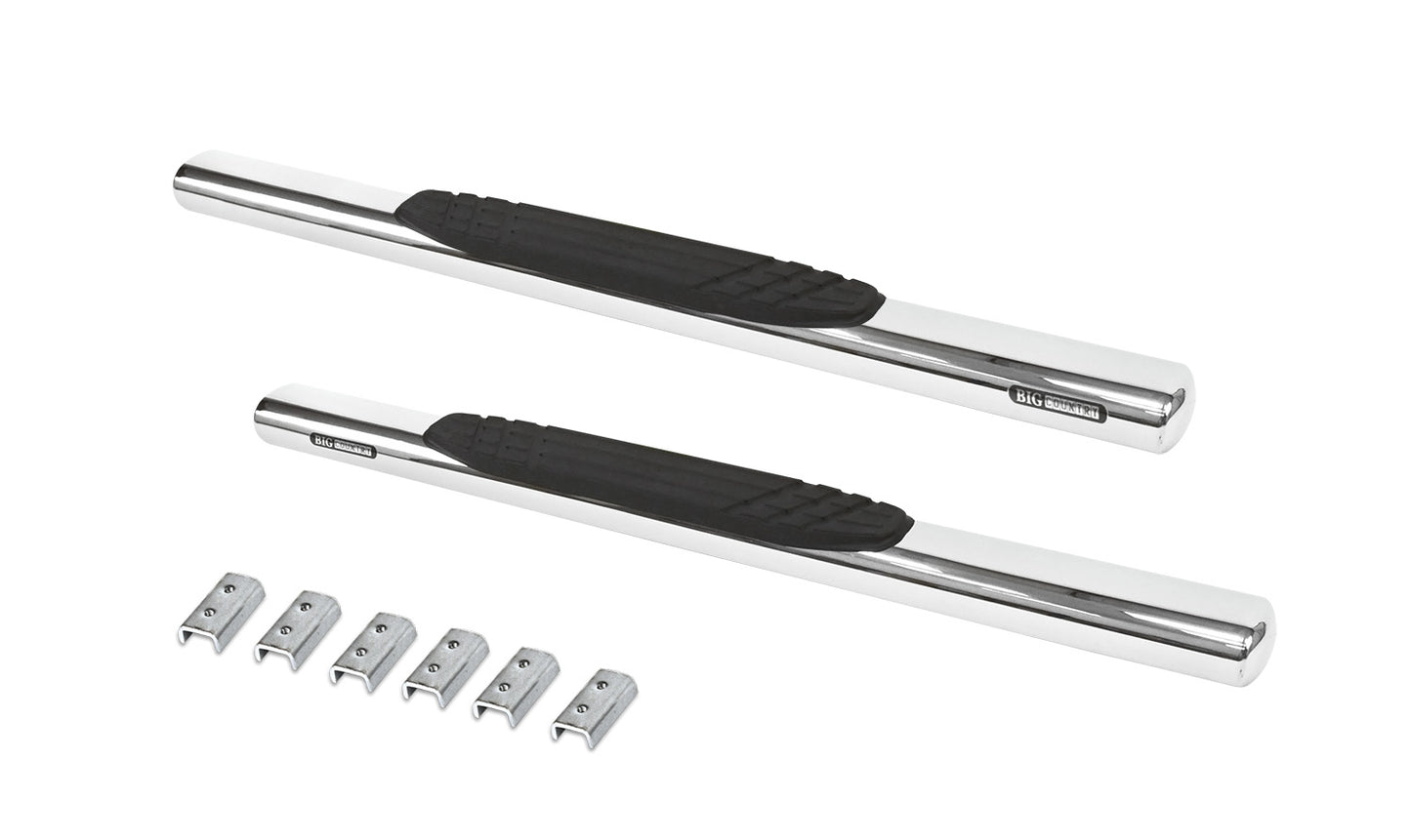 Go Rhino 684404552PS 4" OE Xtreme SideSteps With Mounting Bracket Kit Polished Stainless Steel