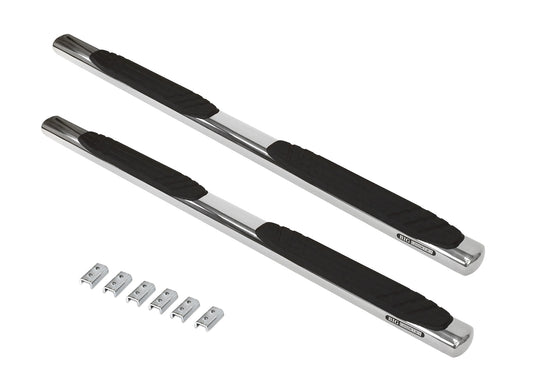 Go Rhino 684404587PS 4" OE Xtreme SideSteps With Mounting Bracket Kit Polished Stainless Steel
