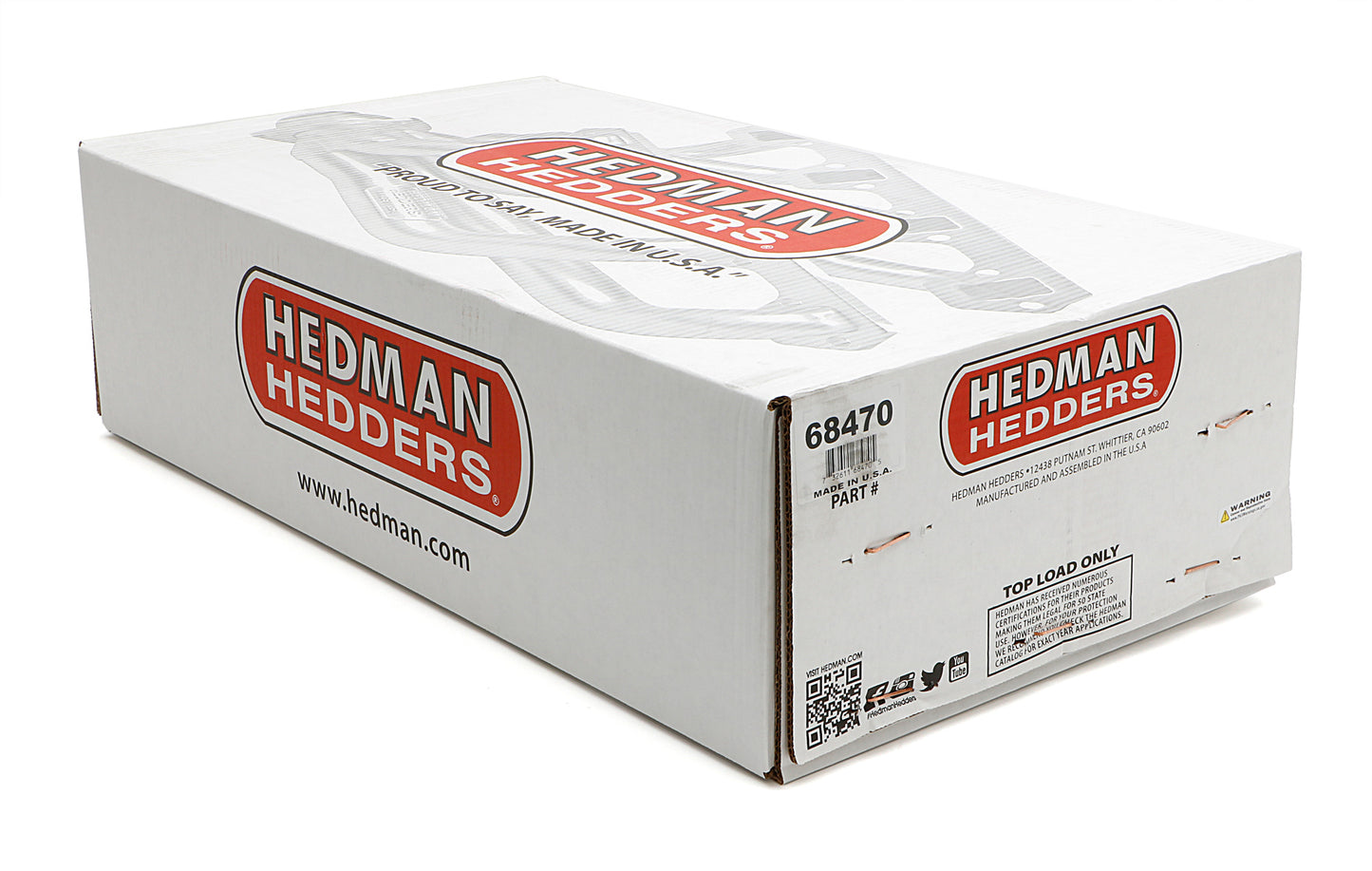 Hedman Hedders STANDARD UNCOATED HEADERS; 1-5/8 IN. TUBE DIA.; 3 IN. COLL.; MID-LENGTH DESIGN 68470