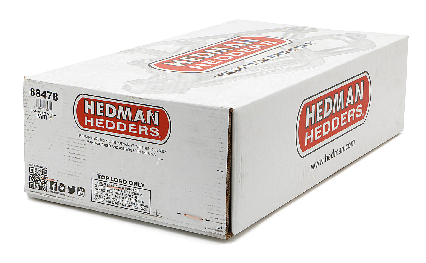 Hedman Hedders ELITE HEADERS; 1-5/8 IN. TUBE DIA.; 3 IN. COLL.; MID-LENGTH DESIGN 68478