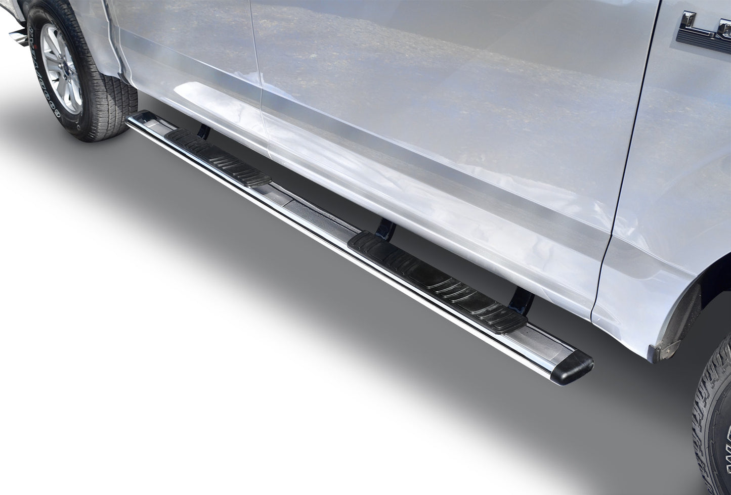 Go Rhino 685415587PS 5" OE Xtreme Low Profile SideSteps With Mounting Bracket Kit Polished Stainless Steel