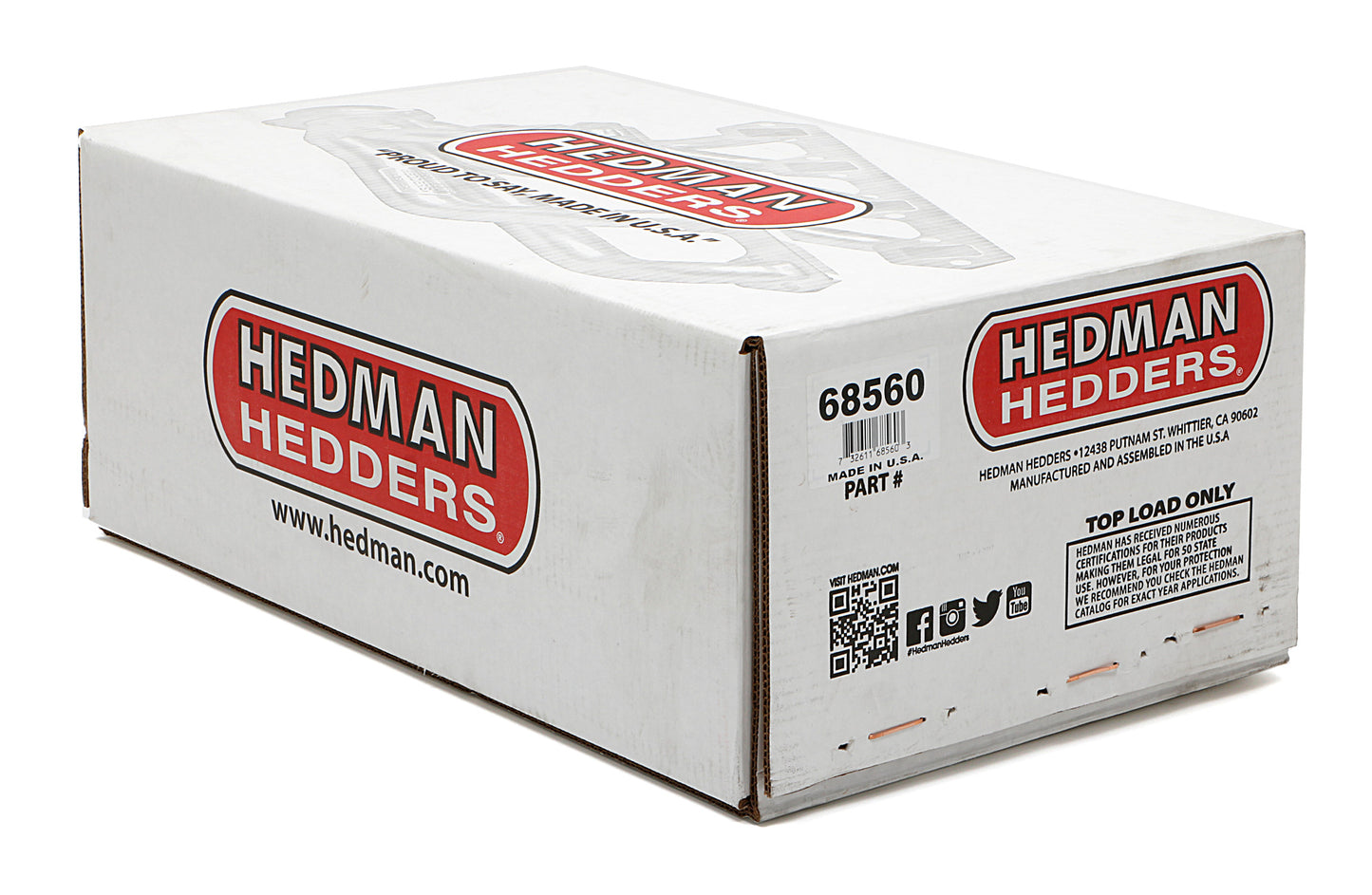 Hedman Hedders SB CHEVY STREET ROD BLOCK HUGGERS 1-5/8 IN.- UNCOATED 68560