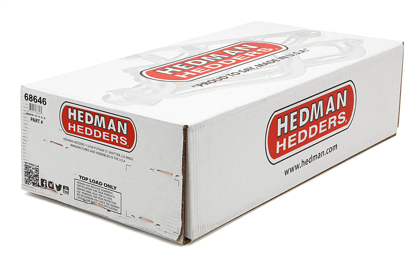 Hedman Hedders HTC COATED HEADERS; 1-5/8 IN. TUBE DIA.; 3 IN. COLL.; MID-LENGTH DESIGN 68646