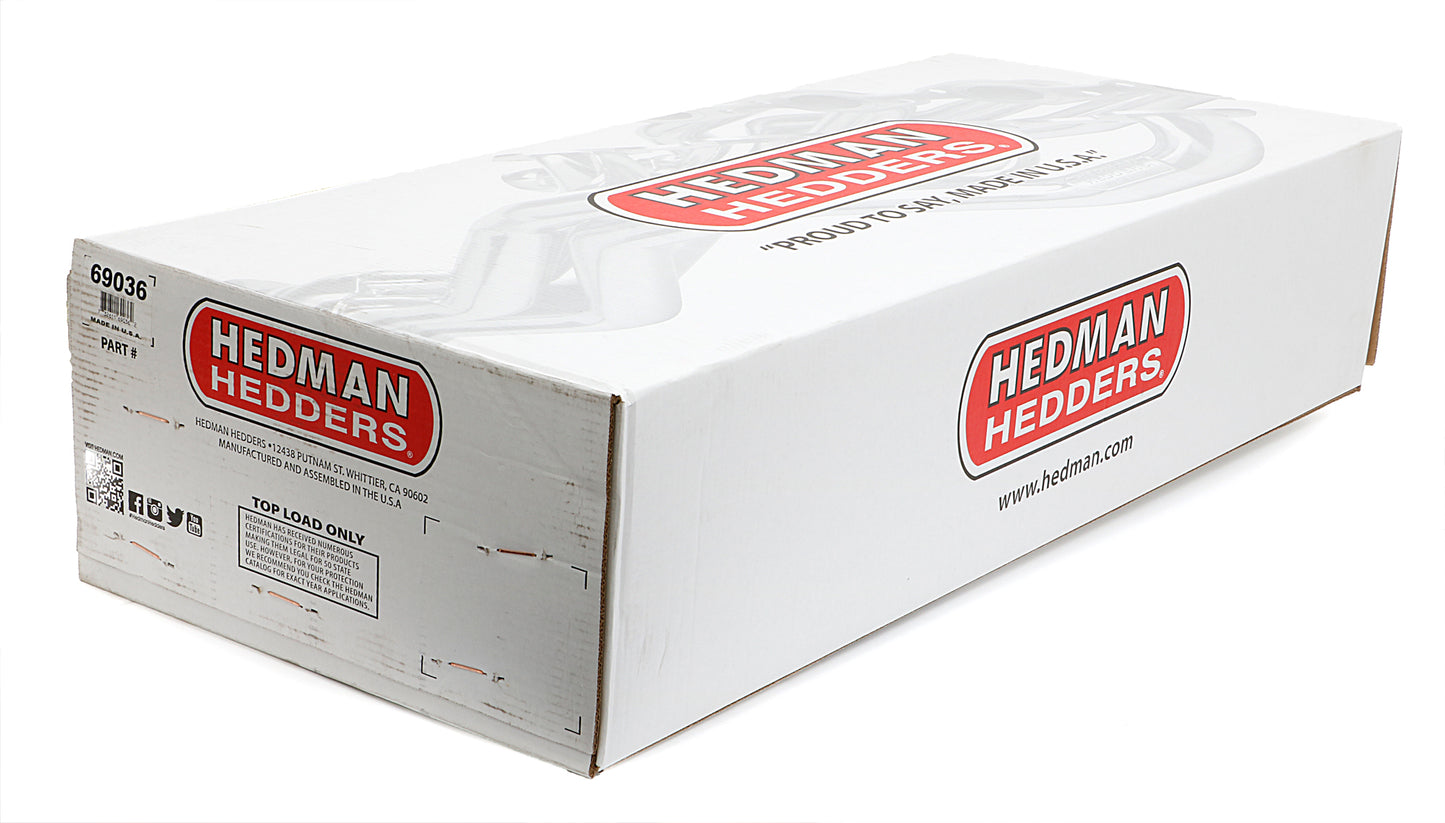 Hedman Hedders S10 / SB CHEVY V8 UNDER CHASSIS DESIGN ENGINE SWAP HEADERS SWAP HEADERS; 1-1/2 IN. LONG TUBE- HTC SILVER CERAMIC COATED 69036