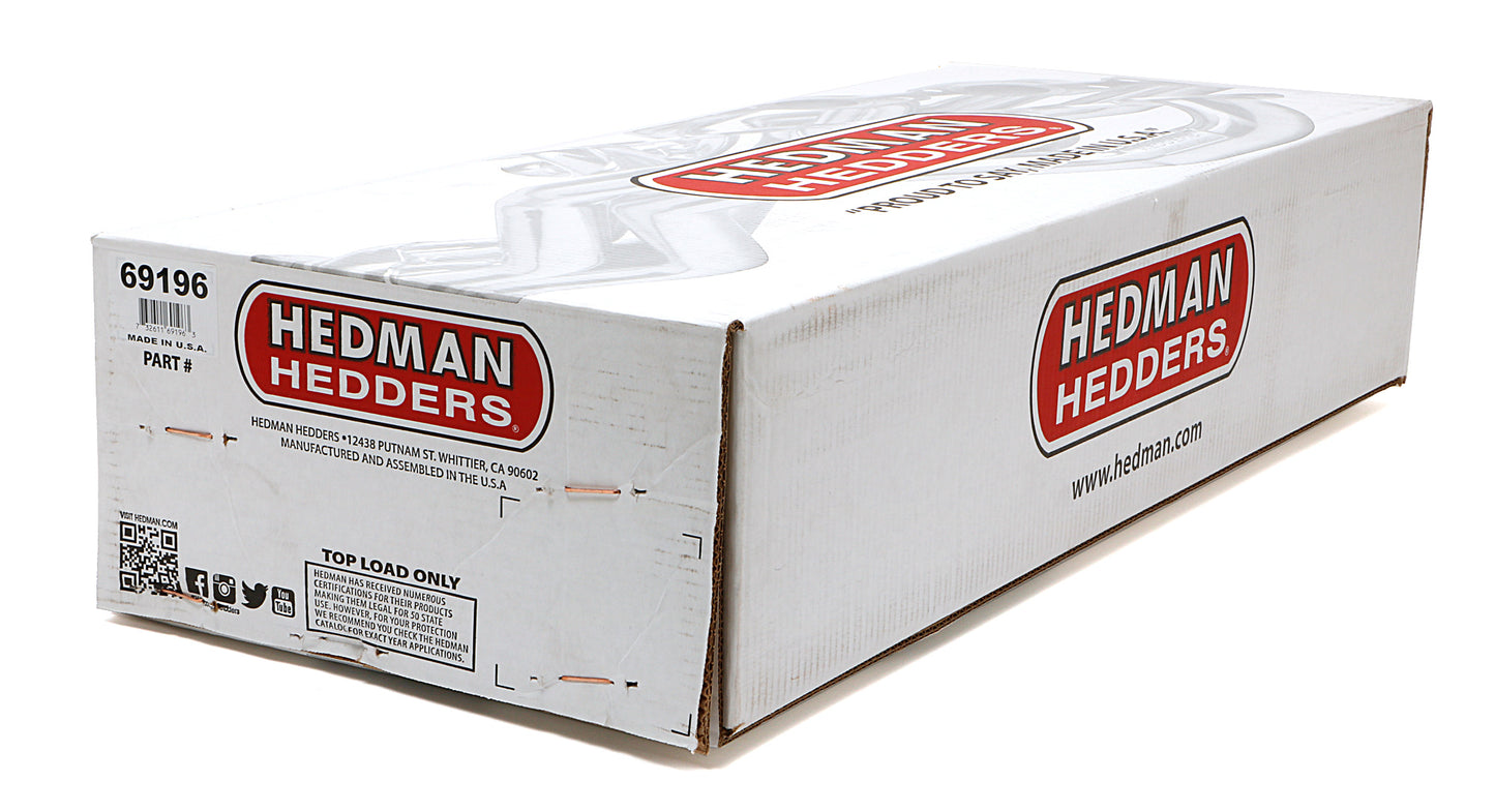 Hedman Hedders 67-87 C10/C20 TRUCKS AND SUVS WITH BB CHEVY; STANDARD-DUTY HTC SILVER CERAMIC COATED HEADERS; 2 IN. TUBE DIA.; 3 IN. COLL.; MID-LENGTH DESIGN 69196