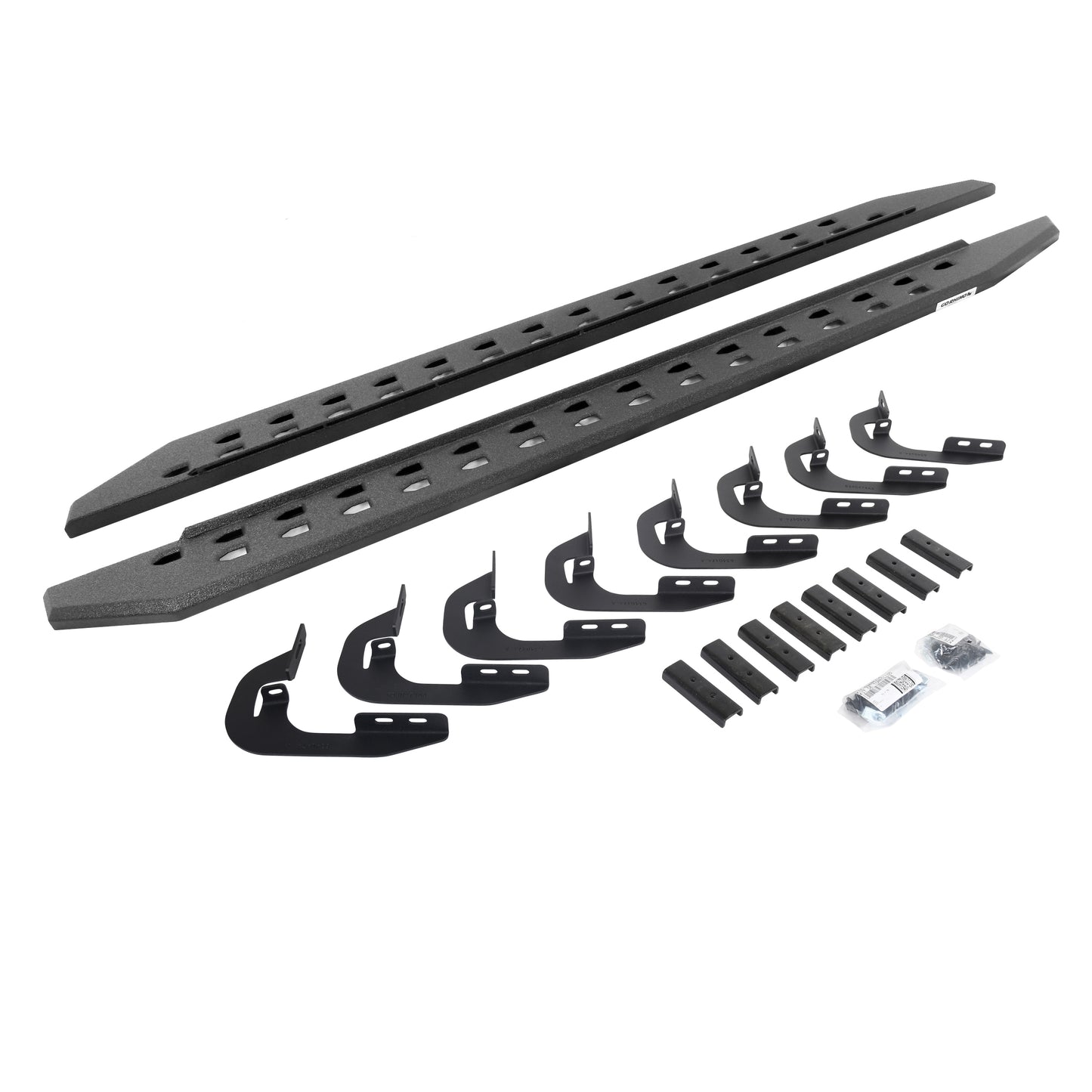 Go Rhino 69404787ST RB20 Slim Line Running Boards With Mounting Brackets Protective Bedliner Coating