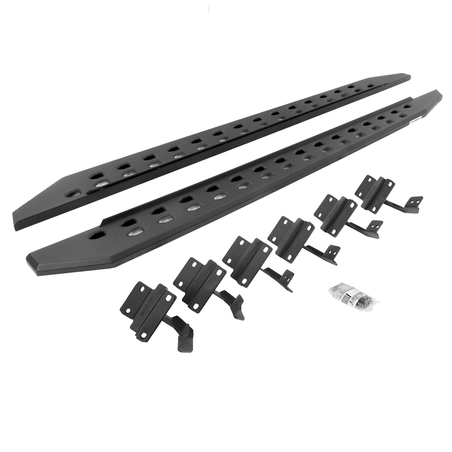 Go Rhino 69415587SPC RB10 Slim Line Running Boards With Mounting Brackets Textured Black