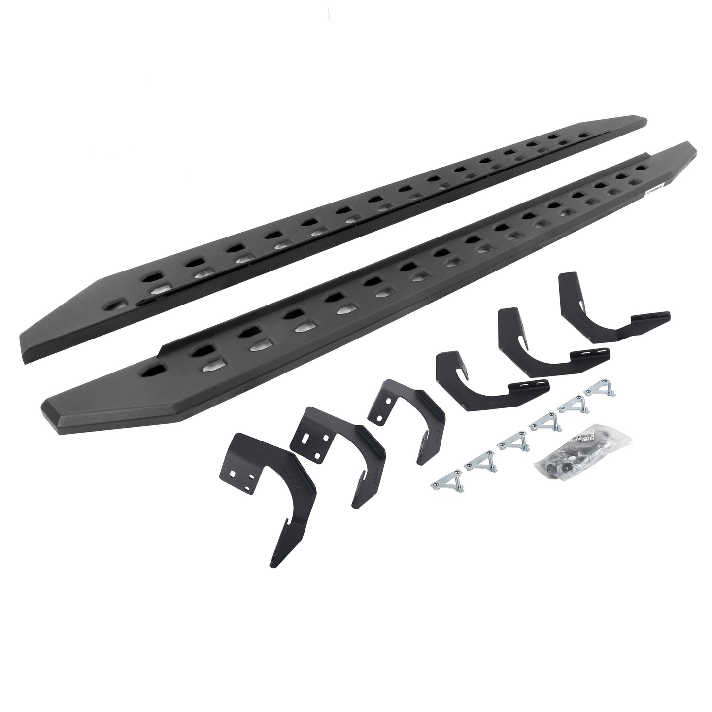 Go Rhino 69430687SPC RB10 Slim Line Running Boards With Mounting Brackets Textured Black