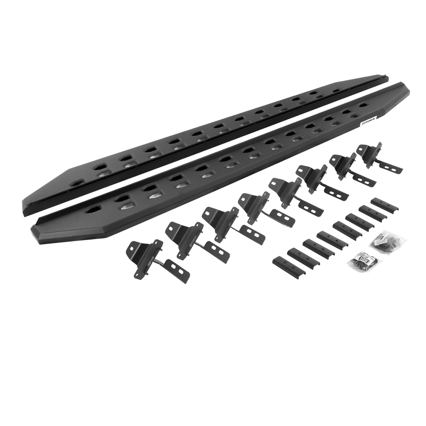 Go Rhino 69450673SPC RB10 Slim Line Running Boards With Mounting Brackets Textured Black