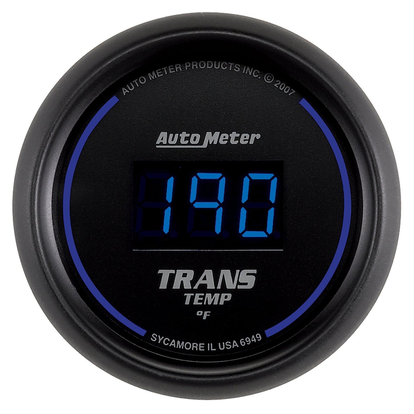 AutoMeter 2-1/16 in. TRANSMISSION TEMPERATURE 0-340 Fahrenheit COBALT DIGITAL 6949