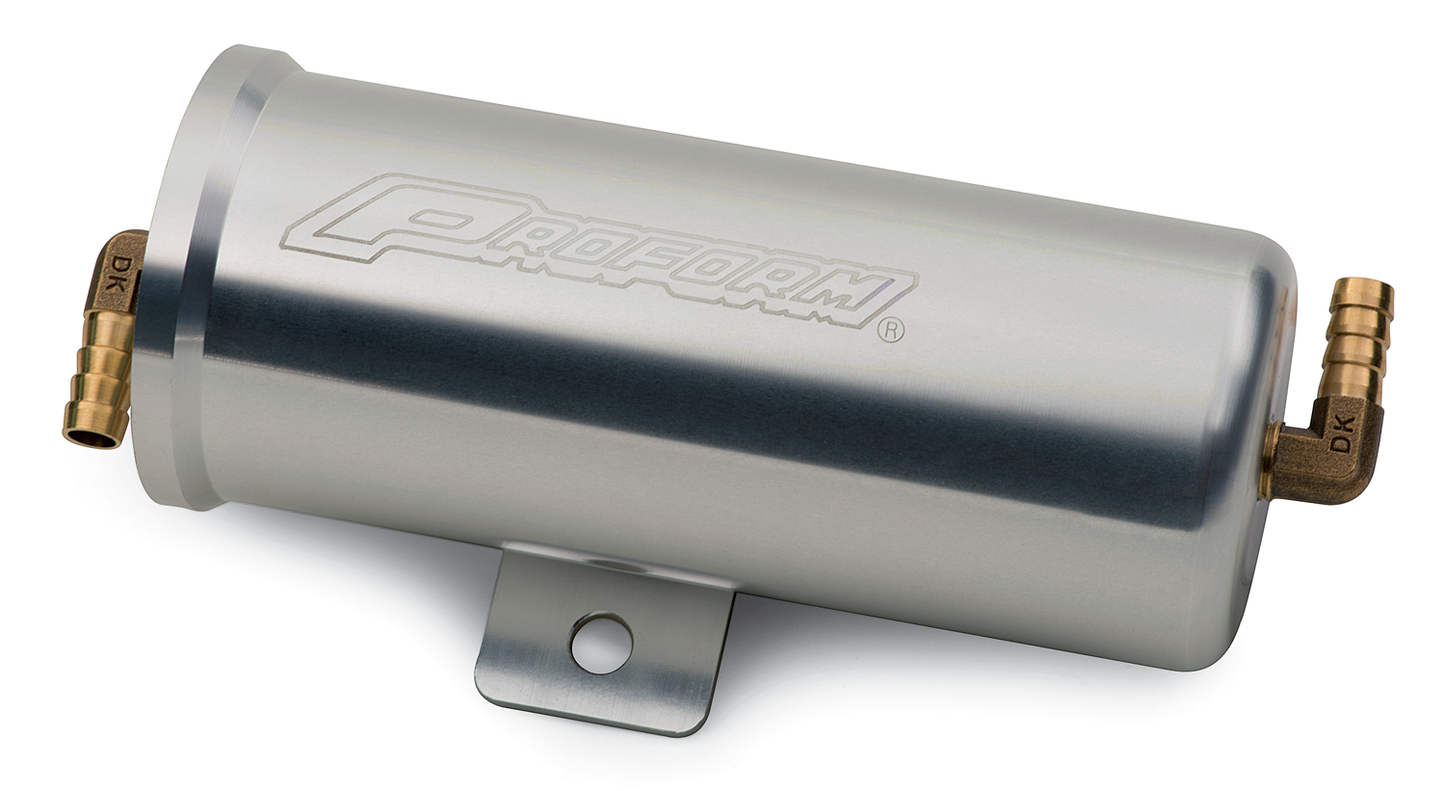 Proform Radiator Overflow Canister; Billet Aluminum; Universal; PROFORM; Natl. Anodized 69528