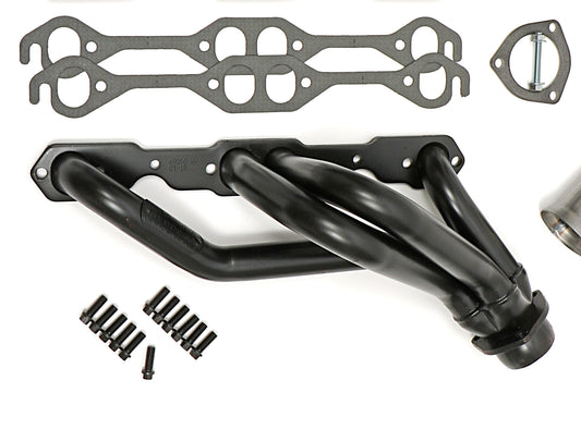 Hedman Hedders STANDARD UNCOATED ENGINE SWAP HEADERS; 1-1/2 IN. TUBE DIA.; 2-1/2 IN. COLL.; SHORTY DESIGN 69550