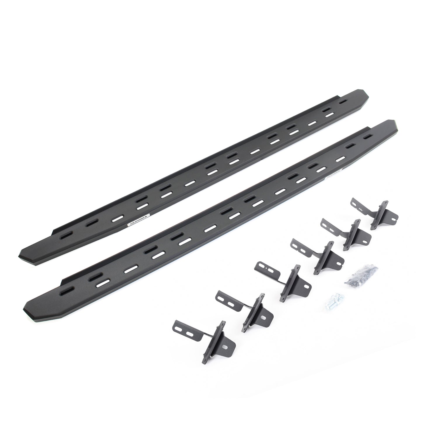 Go Rhino 69612973SPC RB30 Slim Line Running Boards With Mounting Bracket Kit Textured Black